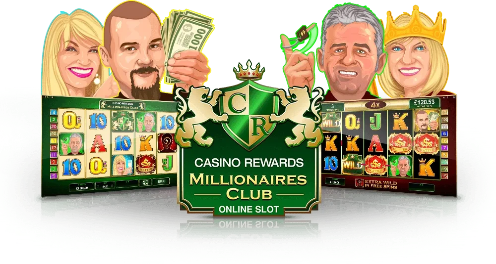 Casino Rewards Millionaires Club promotion showcasing the Cosmo Casino loyalty program and VIP member rewards